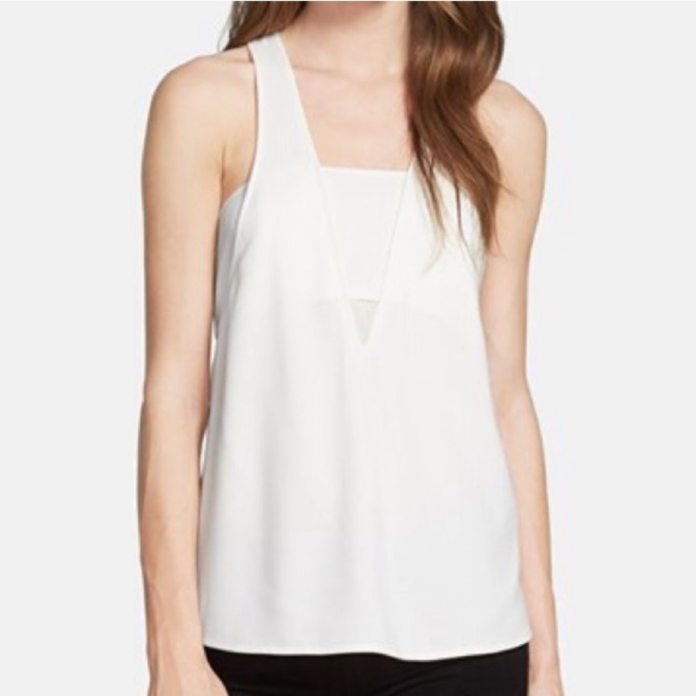 Cooper & Ella Sydney White Bandeau Tank Top Blouse